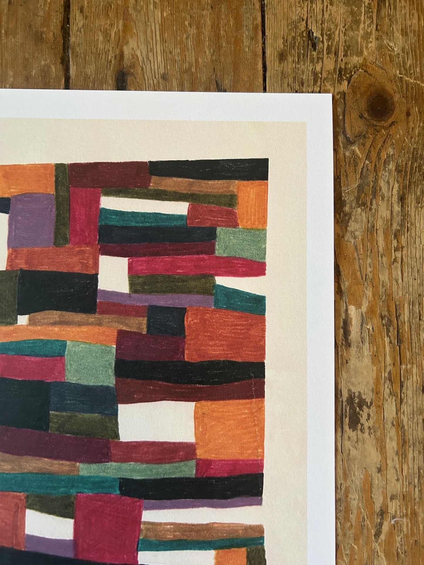 Colour Block Drawing Print