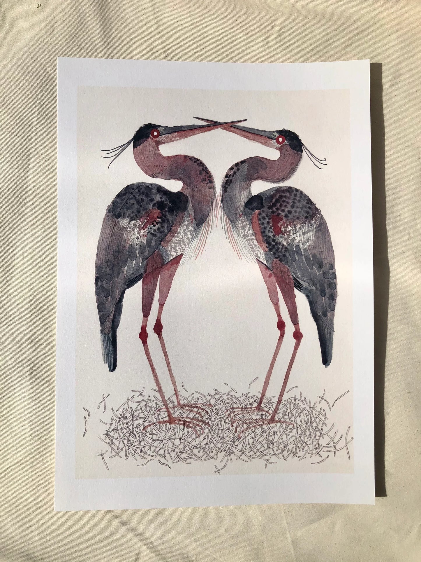 Herons A3 Print