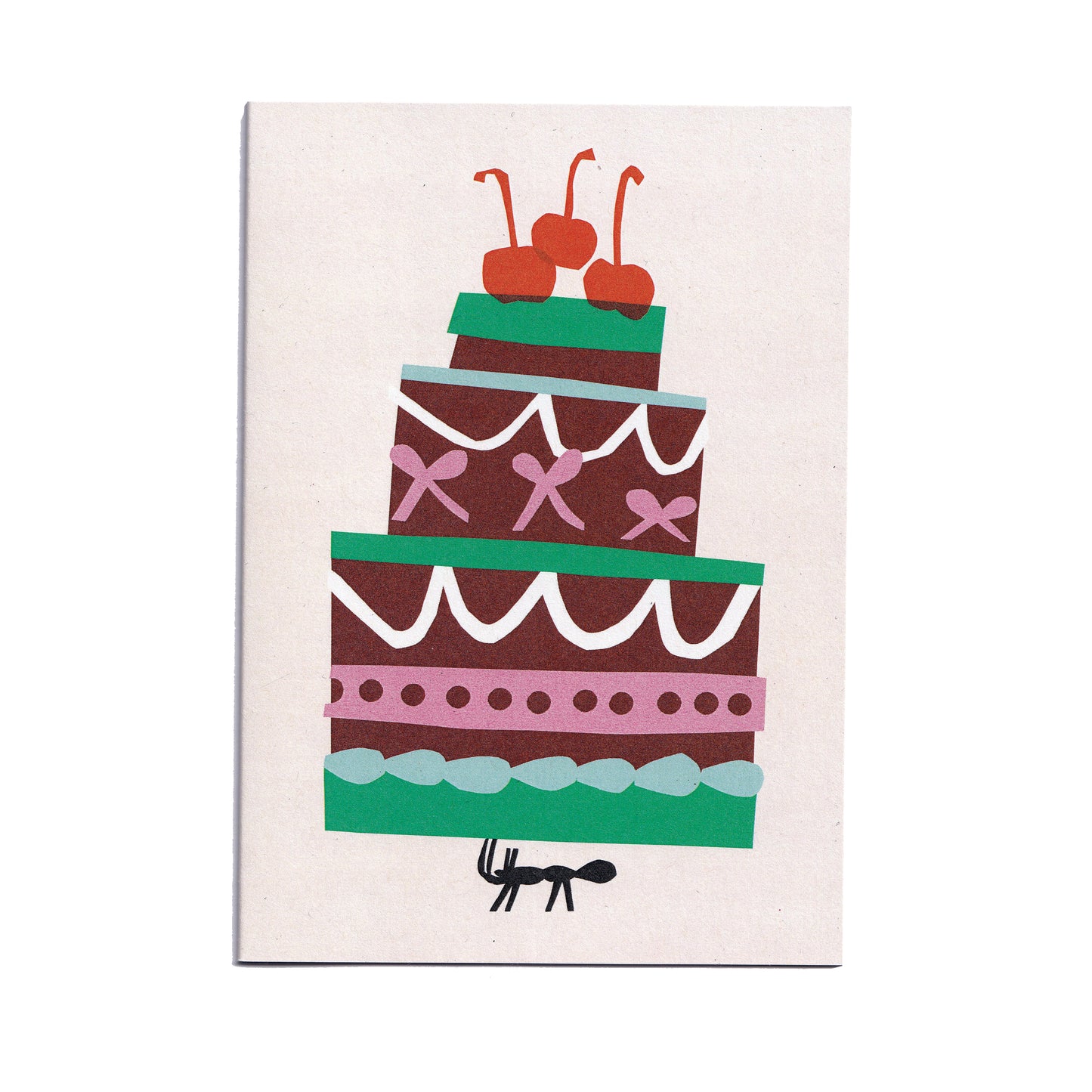 Ant Birthday Cake Greetings Card