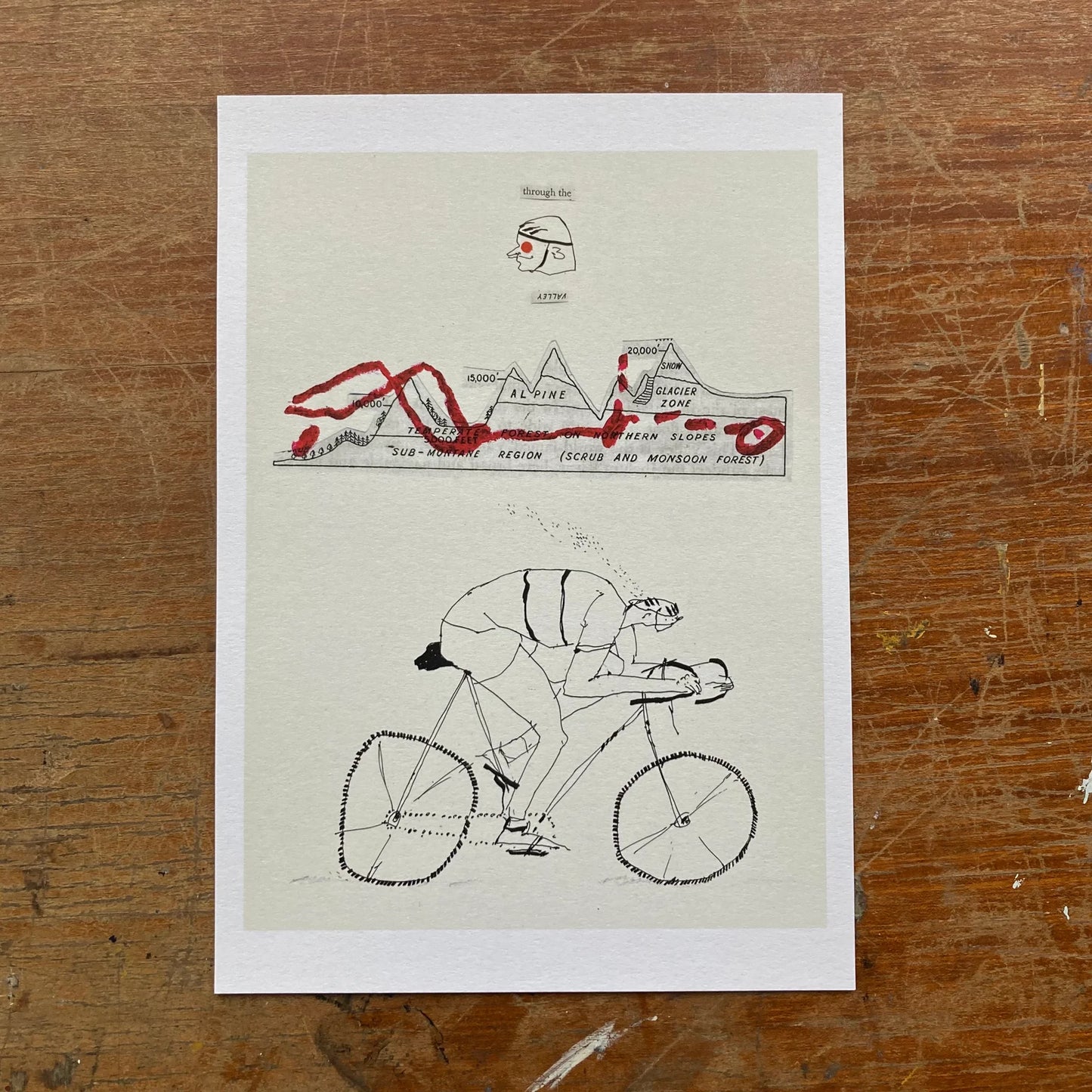 Bike Ride A4 Print