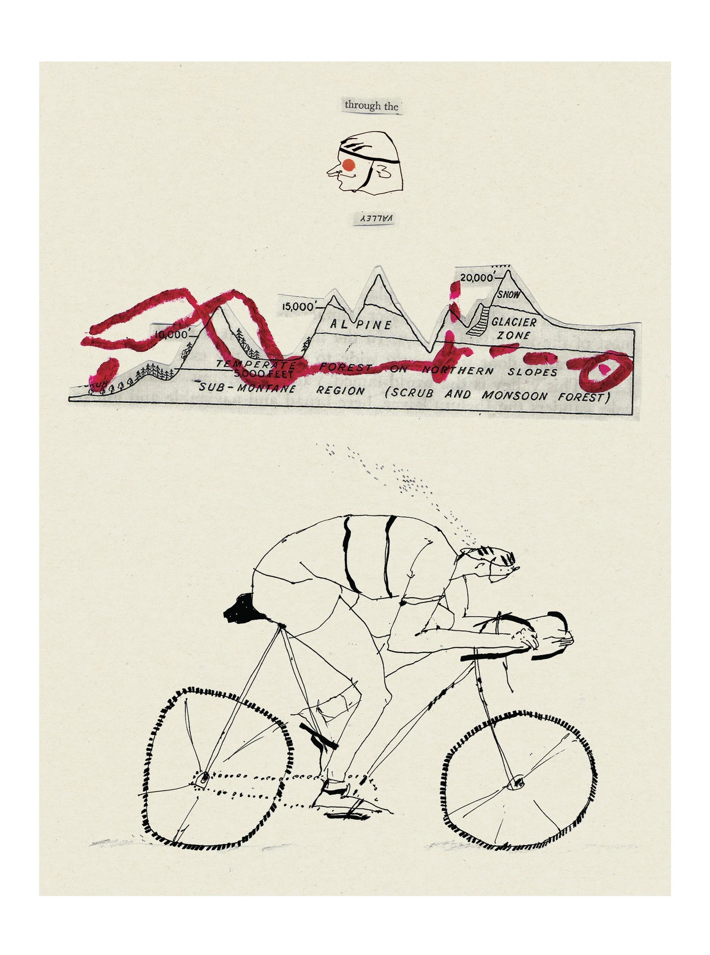 Bike Ride A4 Print