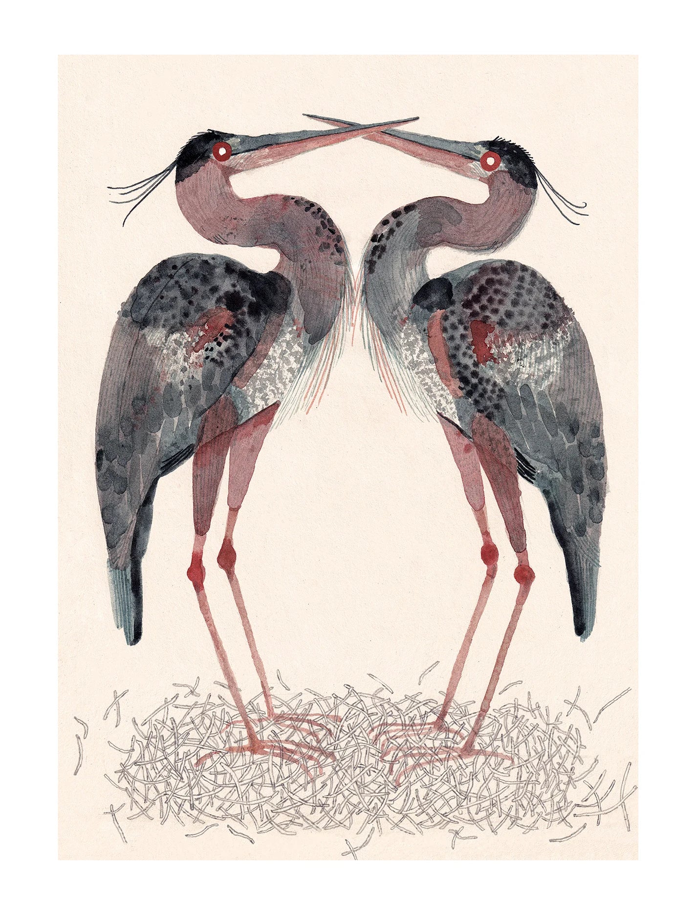 Herons A3 Print