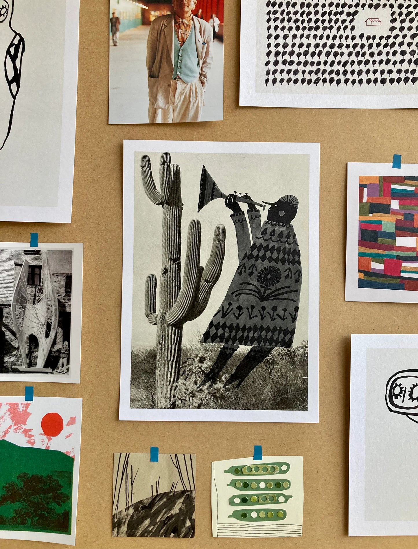 Trumpet Cactus Postcard Print